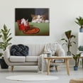 thumbnail image 2 of Stupell Industries Manx Cat Watching Mouse Animals & Insects Painting Gallery Wrapped Canvas Print Wall Art, 48 x 36, 2 of 7