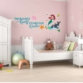 thumbnail image 3 of Mermaid Kisses And Starfish Wishes Mermaids Dolphin Creatures Seahorse Princess Fish Starfish Queen Sweet Dreams Bedtime Unicorn Dream Wall Decal Sticker Cling - Size: 30 In X 12 In, 3 of 5