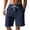 Navy, variant on longantii Mens Shorts Relaxed Fit Elastic Waist Drawstring Shorts Vintage Athletic Knee Length Pants with Pockets 2026 New Outdoor Workout Shorts Army Green L