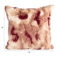 thumbnail image 2 of Bloomingville Faux Fur Pillow, Pattern and Velvet Back, Pink and Rose Color, 2 of 3