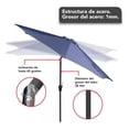 thumbnail image 2 of Sombrilla Plegable CJR 2 Piezas 3 Mts Azul, 2 of 5