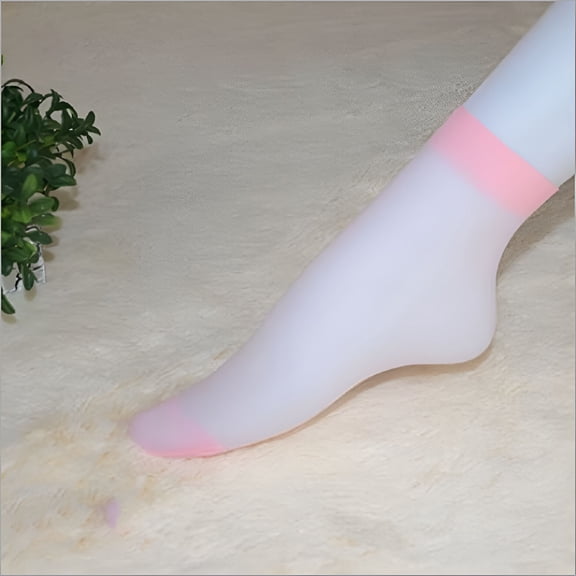 TELOLY 10 Pairs Women Nylon Elastic Short Ankle Sheer Stockings Silk Short Socks