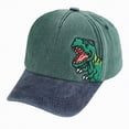 thumbnail image 3 of Gibobby Toddler Baseball Hat Dinosaur Pattern Adjustable Sun Hat for Baby Boys Girls 12 18 Months 1-4T Kids Summer Outdoor Cap Toddler Snapback Ball Cap(3-8 Years,Green), 3 of 5