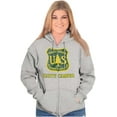 thumbnail image 3 of Happy Camper US Forest Service Zip Up Hoodie Men's Women's Brisco Brands S, 3 of 6