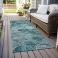 thumbnail image 6 of Addison Rugs Chantille Indoor/Outdoor Transitional Modern Teal Washable Runner Rug, 2'3" x 7'6", 6 of 6