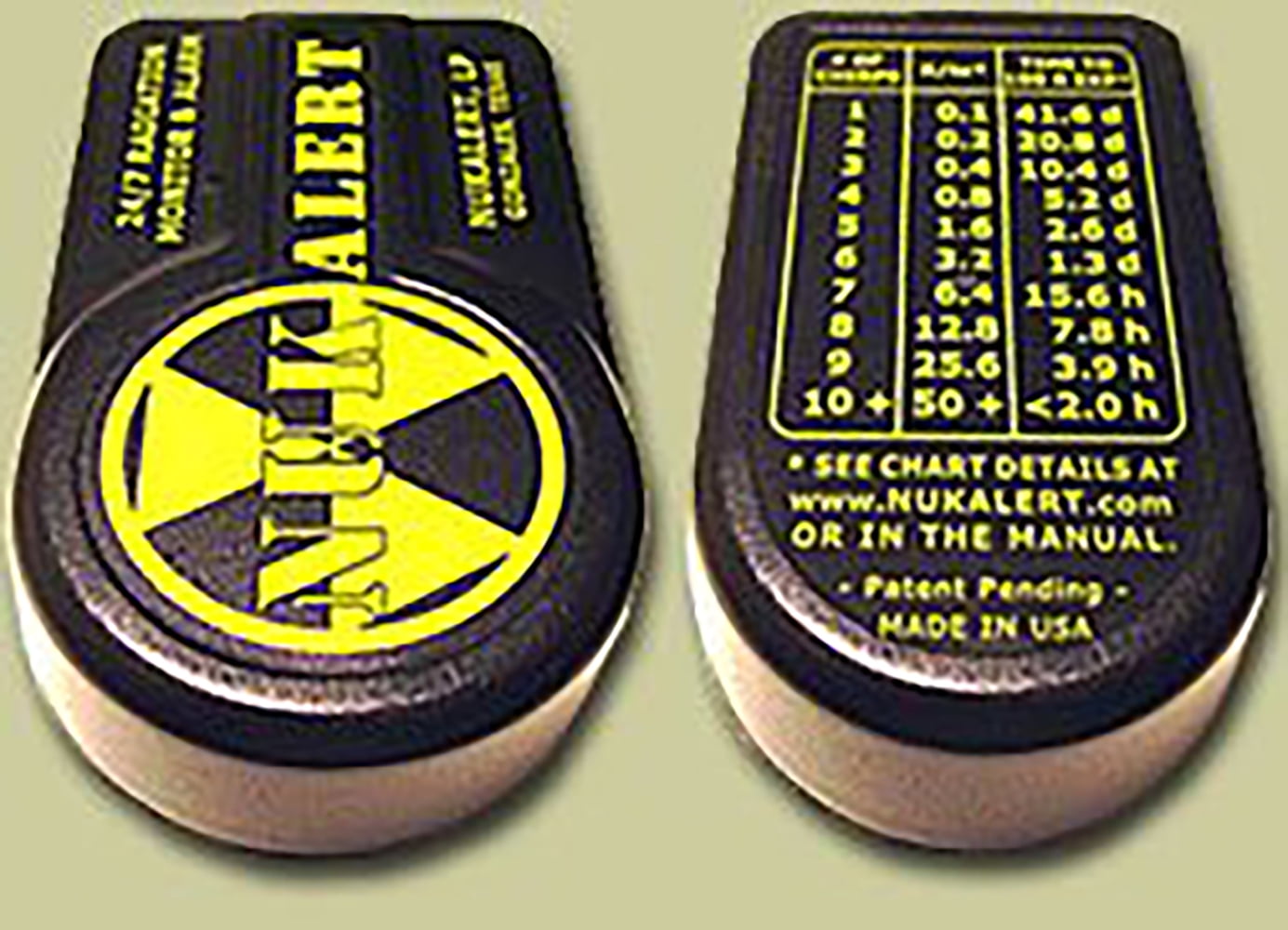 NukAlert Radiation Detector & Alarm Keychain | Real-Time Nuclear Radiation Monitor with Audible Alerts | Compact Emergency Prep Tool | Made in USA