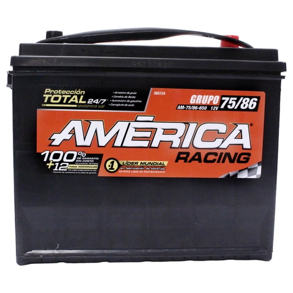 America Am-75/86-650 12V 650 A Poste/Tornillo Bci Para Uso Automotriz