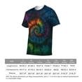thumbnail image 6 of LAOLIUSN Unisex Tie Dye Crew Neck Short Sleeve T-Shirt S-4XL, 6 of 7