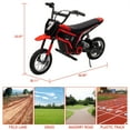 thumbnail image 3 of Juibresa 24V Electric Dirt Bike for Kids,Ride On Motorcycle Car with Powered 350W Brushless Motor for Boys and Girls,Max Speed 15MPH，2-Speeds,Max Weight 135 Lbs, 3 of 9