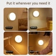 thumbnail image 3 of Luz de noche inteligente para dormitorio de estudiantes, luz de noche de ahorro de energía con carga, luz táctil, lámpara de escritorio pequeña desenchufada, bombilla de pared, 3 of 4