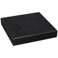 thumbnail image 4 of 360 Lighting 8" Square x 1" High Pedestal Lamp Riser Black Marble Single Living Room Bedroom Bedside Nightstand House Office Home, 4 of 6