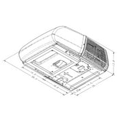 Coleman-Mach 38204-069 Mach 15 Plus - 15,000 BTU A/C, Black, Wood Skid