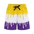 thumbnail image 5 of Gyexs Men's Ice Cream Swim Trunks Athletic Shorts Lightweight Quick-Drying Gym Baseball Workout Running Shorts with Pockets 2026 Yellow Size XXL, 5 of 5