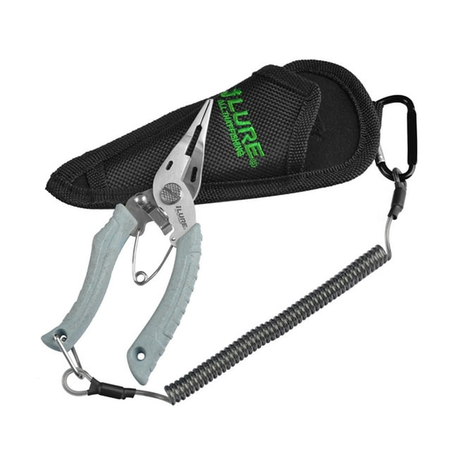 Fishing Pliers Scissors Stainless Steel Fishing Line Cutter Split Ring Pliers Hook Remover Tool with