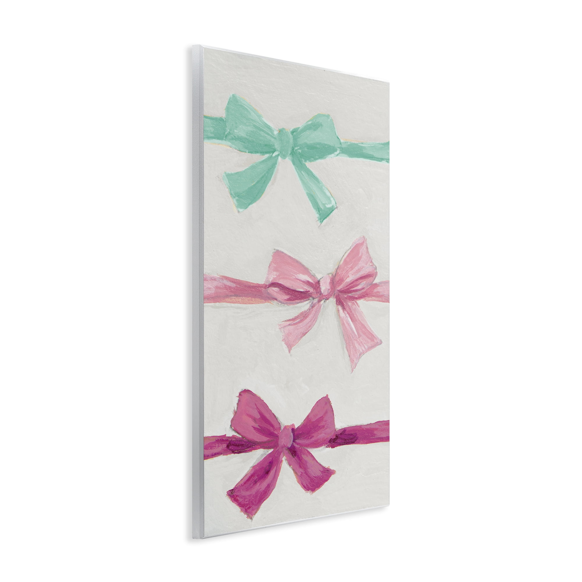 Stupell Industries Ribbon Bows Trio Wall Plaque Art, design by Lanie Loreth