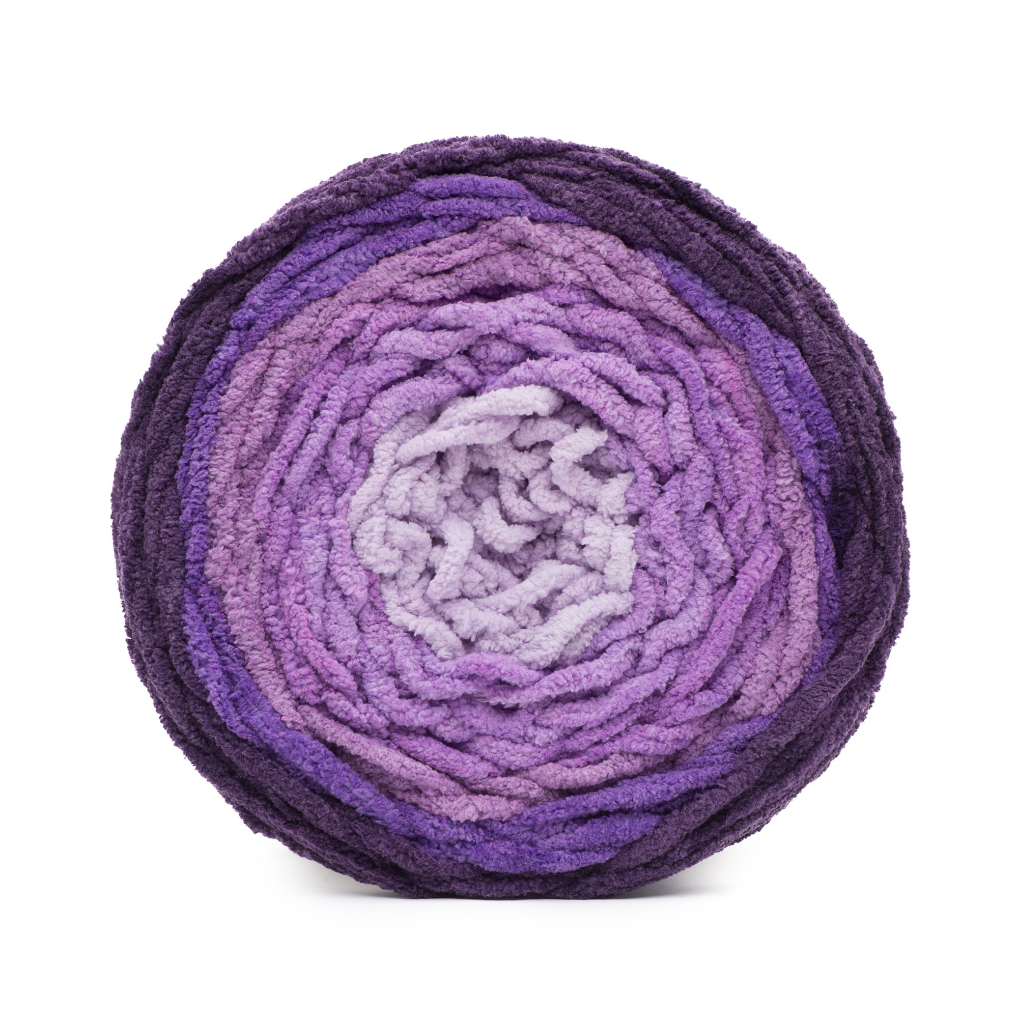Bernat® Blanket Ombre BB™ #6 Super Bulky Polyester Yarn, Eggplant Ombre 10.5oz/300g 2pk