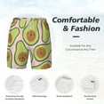 thumbnail image 4 of Kdxio Cute Avocado Print Men'S Swim Trunks With Compression Liner 7 Inch Inseam Quick Dry Swim Shorts, 4 of 7