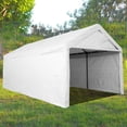 thumbnail image 6 of COBIZI 10'x20' Carport with Adjustable Height from 6.2ft to 8.9ft, Heavy Duty Car Canopy Garage, White, 6 of 10