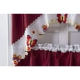 thumbnail image 2 of RT Designers Collection KCVB070 Vintage Butterfly Faux Silk Tier & Swag Kitchen Curtain Set in Multicolor, 2 of 3