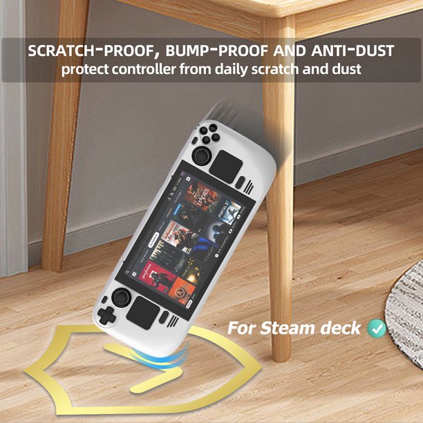 Estuche Protector Estuche Protector Estuche protector Estuche protector duradero con soporte para plataforma de vapor (blanco)