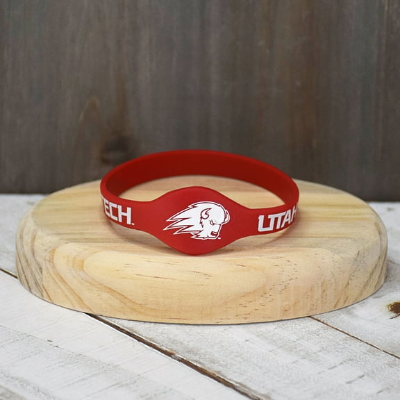 Fan Frenzy Gifts Utah Tech Trailblazers Silicone Bracelet Wristband Officially licensed NCAA