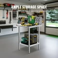 thumbnail image 5 of Commercial Kitchen 24" Stainless Steel Work Table - Heavy Duty Food Preparation Cart with Utility Shelf, 5 of 7
