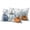 Blue, variant on Grey White Marble Outdoor Pillow Covers 18"x18" Set of 2, Waterproof Throw Pillow Covers for Patio Furniture, Ink Painting Modern Abstract Decorative Cushion Pillowcases for Garden Porch Couch Sofa