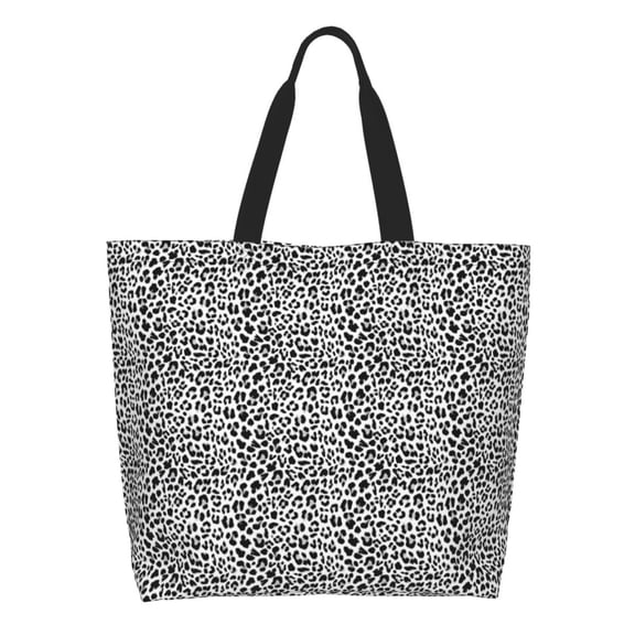 Kdxio Black Leopard Casual Tote Bags Women Big Capacity Shoulder Bag for Women Travel Shoulder Bags Handbags