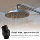 thumbnail image 5 of Adaptador de ducha, cabezal de ducha de acero inoxidable, válvula de desvío, separador de agua para baño, negro mate Eigraketly HA002205-01, 5 of 6