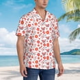 thumbnail image 3 of KLL Floral butterfly Print Men's Hawaiian Shirt Short Sleeve Button Down Beach Shirts,Medium, 3 of 7