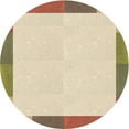 thumbnail image 1 of Ahgly Company Machine Washable Indoor Round Transitional Vanilla Gold Area Rugs, 5' Round, 1 of 7