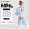thumbnail image 2 of JKCCZLL Cross border cute bow floral backpack with cute pink ruffle decoration, large capacity portable student backpack,Pink, 2 of 6