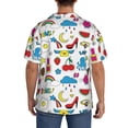 thumbnail image 7 of Goofa Summer Printed Men's Casual Short-sleeved Shirt,Lightweight Breathable Button-down,Summer Casual men's top,Versatile Fashion shirt-XX-Large, 7 of 7