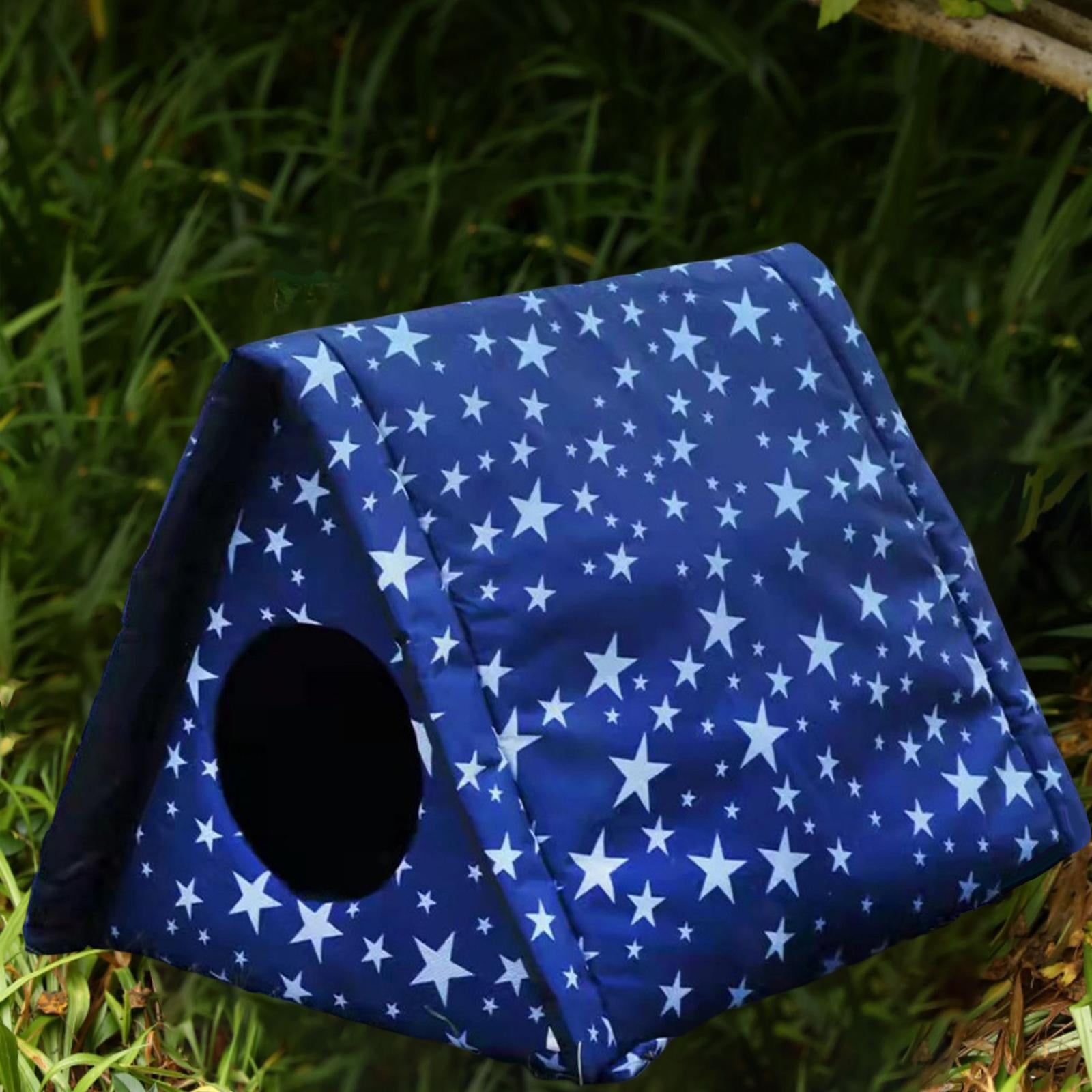 YWMJZEU Outdoor Cat House Weatherproof Dog Kennel Pet Cat Beds Kitten House Keeping Warm 40cmx35cmx40cm