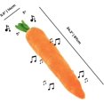 thumbnail image 3 of Giant Carrot Dog Toy, The Mellow Dog Calming Carrot, Sturdy Plush Multi-squeaks Toys, Cute Stuffing Chew Boredom Toys for Indoor Small Medium Large Dogs (2), 3 of 8