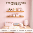 thumbnail image 3 of Kawind Home Solid Wood Floating Shelves Set of 2, 3 Ft Wall Mounted Shelves, White Ash, Rustic Farmhouse Decor, Hardware Included, 3 of 7