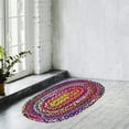 thumbnail image 4 of Traditional Indian Hand Woven Chindi Cotton Rug, Handmade Cotton Fabric Braided Decorative Floor Doorway Multi Color Mat Various Sizes, 4 of 4