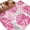 Pink, variant on Blue Palm Leaves Large Area Rugs for Bedroom Living Room, Soft Non Slip Carpet Bedside Rug, Farmhouse Summer Beige Tropical Plants Rectangle Floor Cover Kitchen Accent Rug 5'x7' for Office
