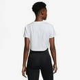 thumbnail image 2 of Women's Nike One Dri-FIT Crop Short Sleeve Top Color: Black Size: X SMALL, 2 of 4