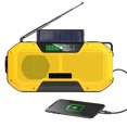 thumbnail image 2 of 5000mah Power Bank Weather Alert Am Fm Noaa Portable Solar Crank Hand Crank Radio WD.WDQZL Hogar, 2 of 6
