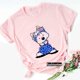 thumbnail image 1 of 2022 Summer New Yorkie Mama Cute Dog Lover Dog Mom Gift Mother's Day Ladies T Shirt White Pink Ladies T Shirt Loose Comfort TopM Gao Jinjia LED, 1 of 2