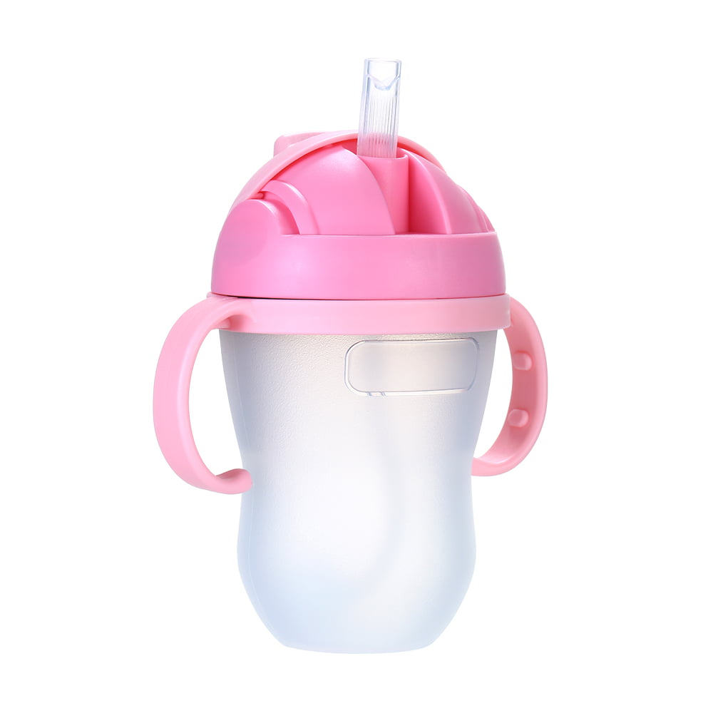 Leak Proof Plastic Water Bottles Drinking Bottle Straw Cup Baby Feeding 