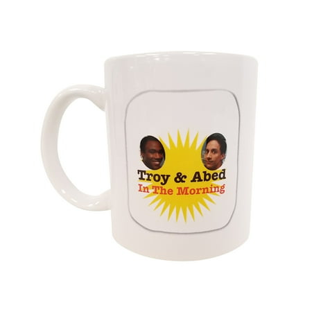 Morning Rose Community Silverplate - Troy And Abed In The Morning Coffee Mug Community TV Show Talk White Cup & Gift