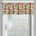 thumbnail image 4 of Ambesonne Geometric Valance & Curtain, Japanese Interlocking, 55"x45", Multicolor, 4 of 6