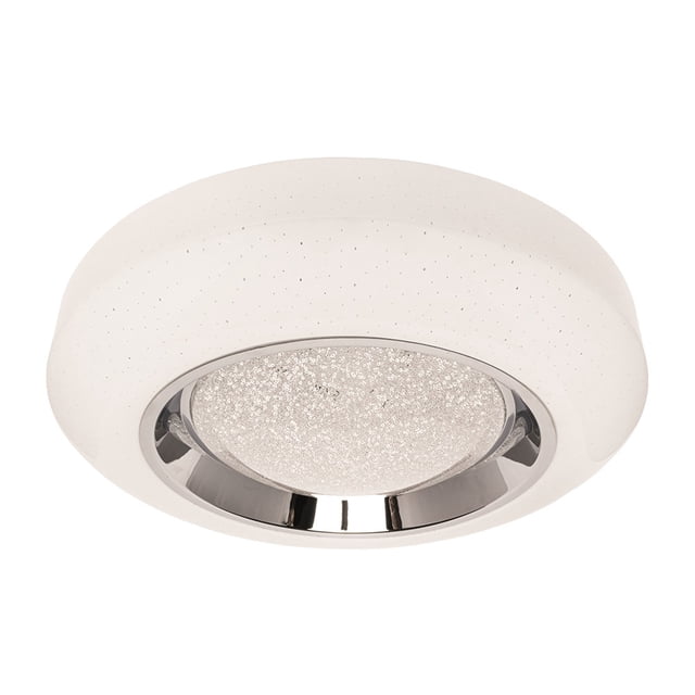 Luminario Plafón Techo Dona Maxxi Acero Cromo Difusor PMMA MX-PF8230/LED40