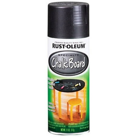 (3 Pack) Rust-Oleum Specialty Flat Black Chalkboard Spray, 11 (Best Flat Black Paint For Cars)