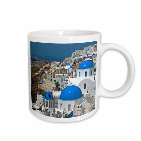 

3dRose Greece Santorini Oia on the island of Santorini - EU12 DNY0016 - David Noyes Ceramic Mug 15-ounce