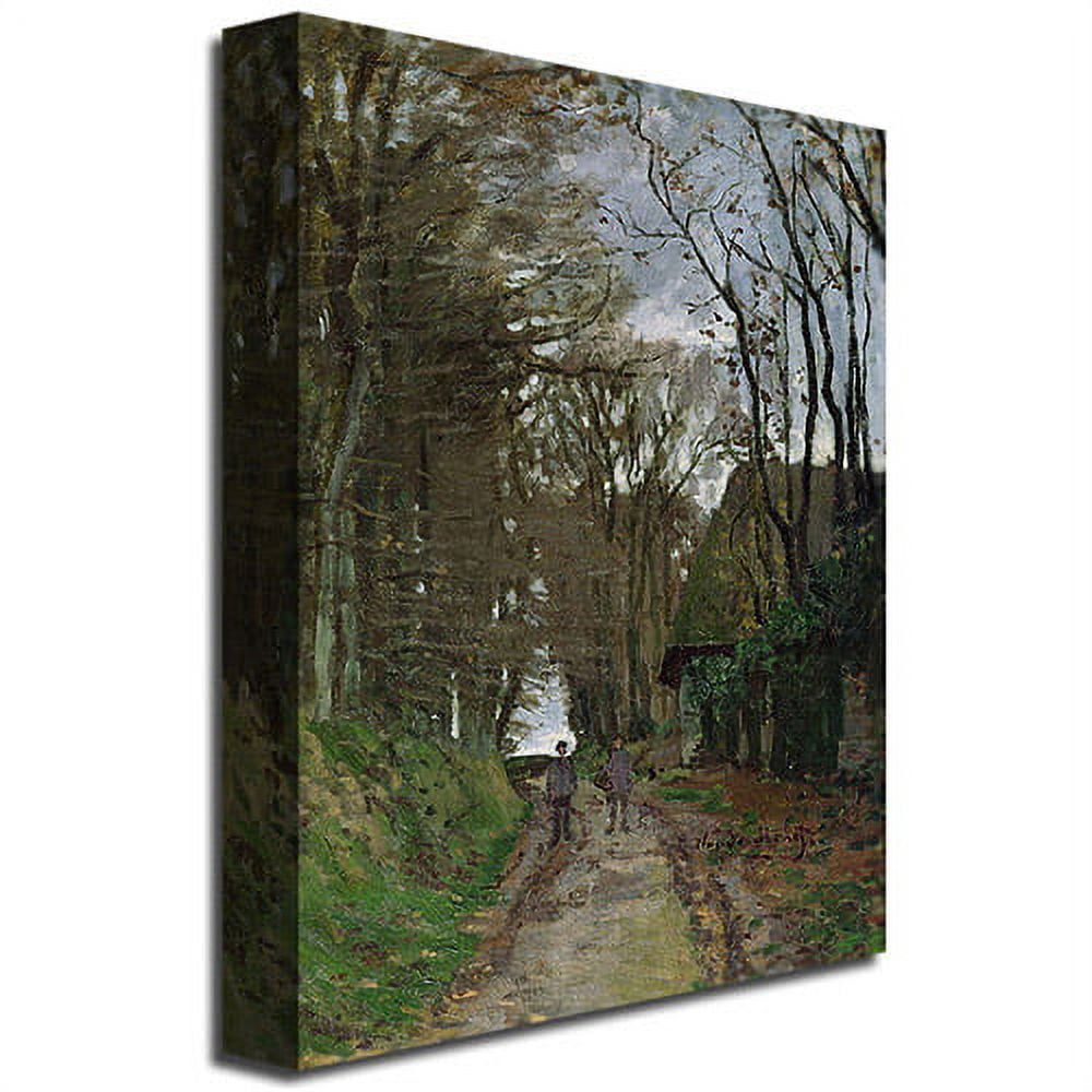 Trademark Fine Art "Path In Normandy" Canvas Wall Art by Claude Monet
