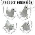 thumbnail image 3 of Halloween Ceramic Candle Holder White Decorative Tea Light Holder, 3 of 7