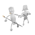 thumbnail image 5 of 2 uds soporte para barbacoa accesorios de tenedor DIY (excluyendo tenedores) BBQ Campfire Stick Fun Camping fiesta al aire libre acero inoxidable BBQ Stand Tool Set, 5 of 5